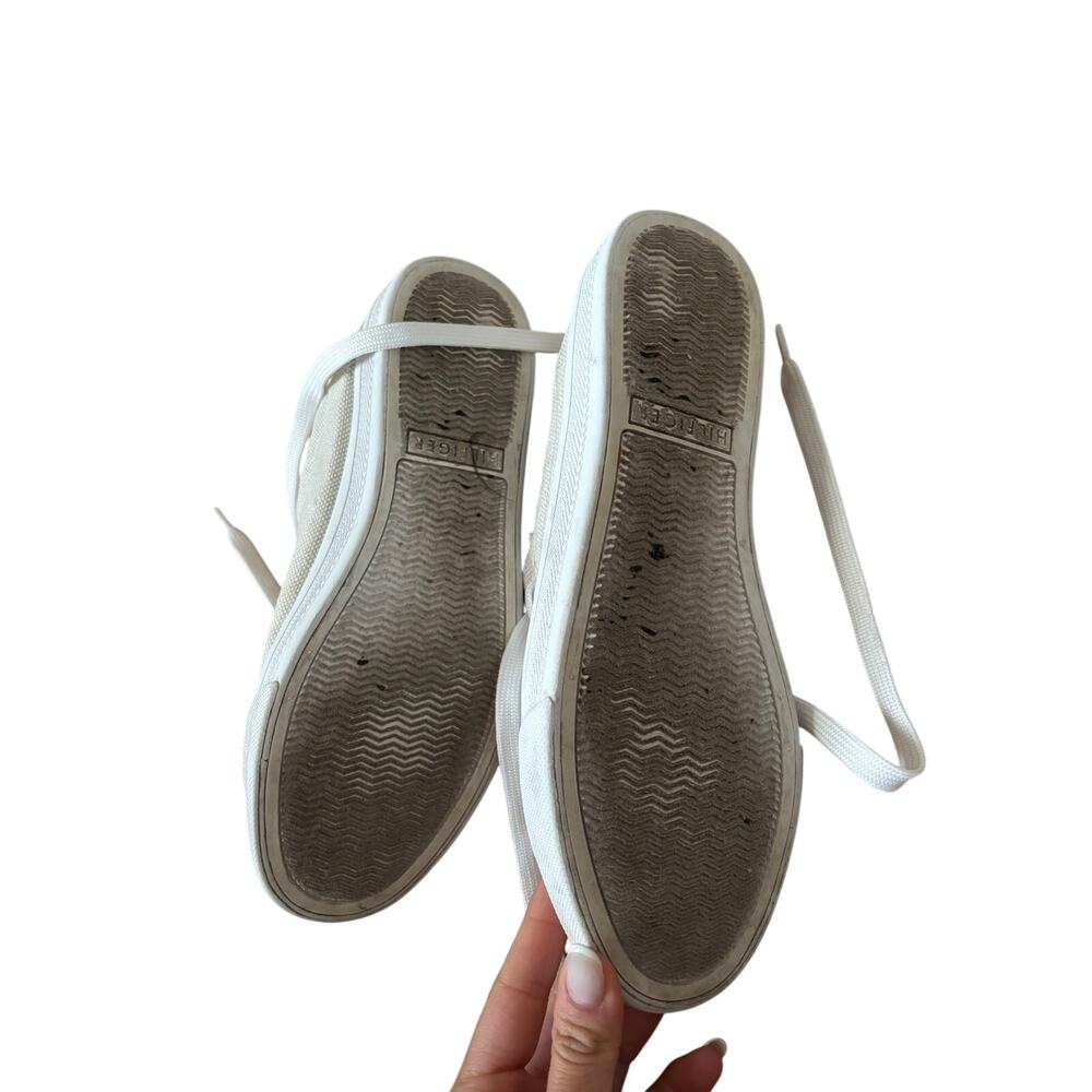 Tommy Hilfiger Women’s White Canvas Lace-Up Sneakers Size 7M Casual Shoes - Picture 6 of 6